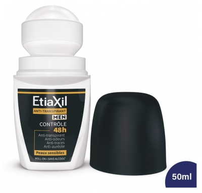 Etiaxil Déodorant Men Anti Transpirant Contrôle 48H Roll-On Lot 2 x 50 ML