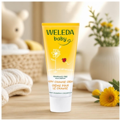 Weleda Baby Crème pour le Change Calendula Apais les Irritations Sans Parfum 75 ml