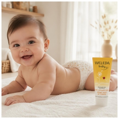 Weleda Baby Crème pour le Change Calendula Apais les Irritations Sans Parfum 75 ml