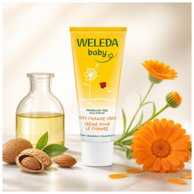 Weleda Baby Crème pour le Change Calendula Apais les Irritations Sans Parfum 75 ml