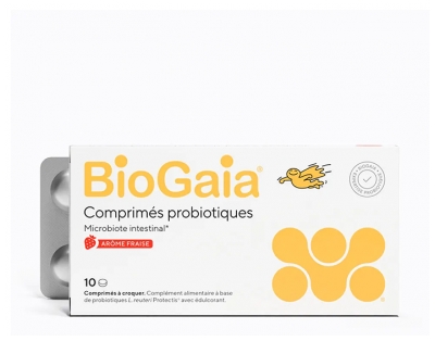 BioGaia L.Reuteri ProTectis Probiotique Arôme Fraise 10 Unités 