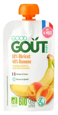 Good Goût Banane Abricot dès 4 Mois Bio 120 g