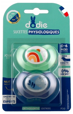 Dodie Sucette Anatomique Duo - 0-6 Mois - Love My Planet - A83