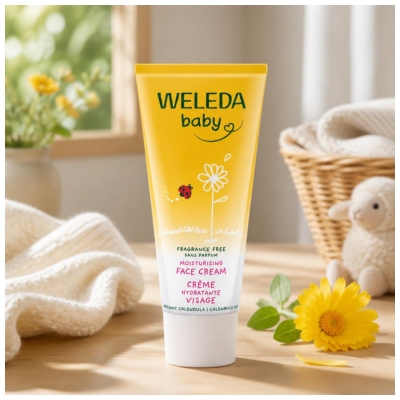 Weleda Baby Crème Protectrice Visage Sans Parfum Calendula 50 ml