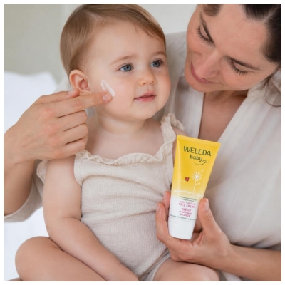 Weleda Baby Crème Protectrice Visage Sans Parfum Calendula 50 ml