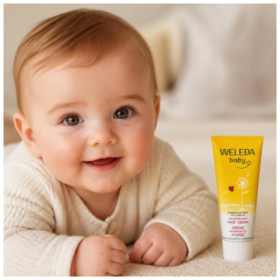 Weleda Baby Crème Protectrice Visage Sans Parfum Calendula 50 ml
