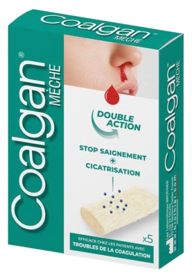 Coalgan Mèche Hémostatique et Cicatrisante (5 Sachets)