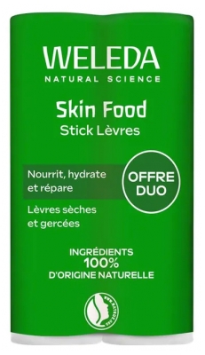 Weleda Skin Food Stick Lèvres Lot de 2 x 4,8 Grammes