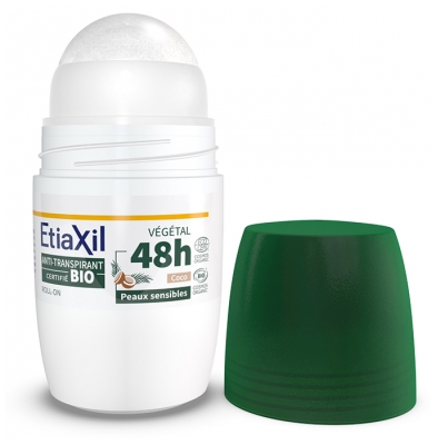 Etiaxil Déodorant Anti-Transpirant Végétal 48 Heures Noix de Coco Bio 50 ML