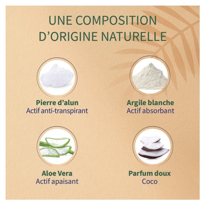 Etiaxil Déodorant Anti-Transpirant Végétal 48 Heures Noix de Coco Bio 50 ML