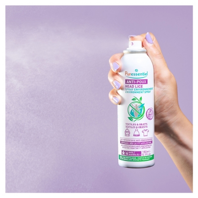 Puressentiel Anti-Poux Spray Environnement Efficacité 24H 150 ml