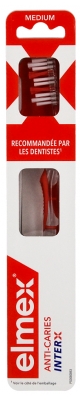 Elmex Anti-Caries Brosse à Dents Médium Tête Standard - Couleur : Orange
