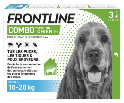 Frontline Combo Chien M (10 20 Kg) 3 Unités