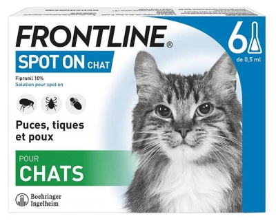 Frontline Spot-On Chat 6 Pipettes