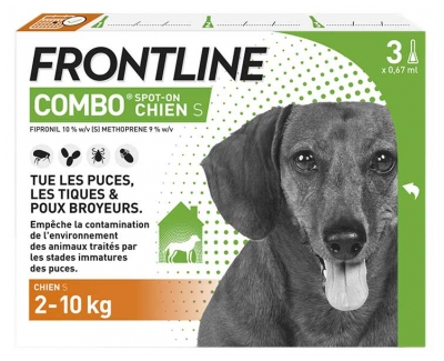Frontline Combo Chien S (2 10 Kg) 3 Unités