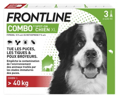 Frontline Combo Chien XL (Plus de 40 Kg) 3 Unités
