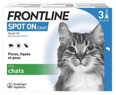 Frontline Spot-On pour Chat 3 Unités