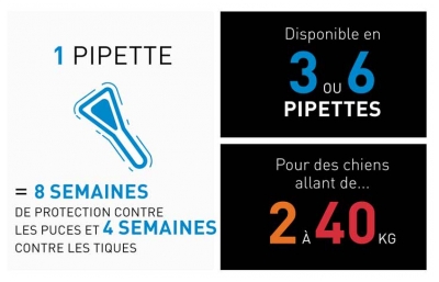 Frontline Spot-On Antiparasitaire Chiens de 10 à 20 kg 4 Pipette