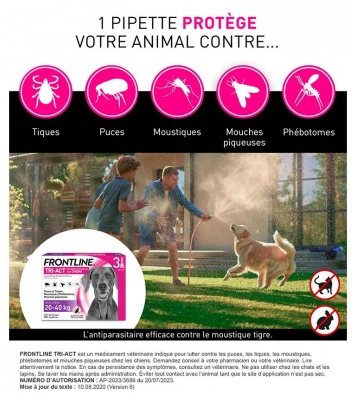 Advantix Chiens 20-40 kg 4 Pipettes