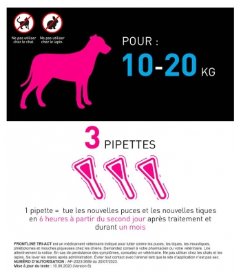 NexGard Spectra Chiens 10-20 kg 3 Comprimés