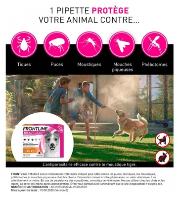 Advantix Chiens 5-10 kg 3 Pipettes