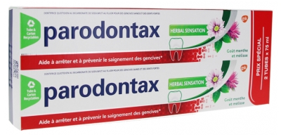 Parodontax Dentifrice Herbal Sensation 2 x 75 ML