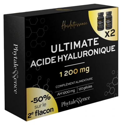 Phytalessence Ultimate Acide Hyaluronique 1200 mg Lot de 2 x 60 Unités