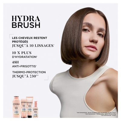 Dessange Hydra Brush Soin Démêlant Hydra-Protecteur Cheveux Exposés aux Appareils Chauffants 225 ml