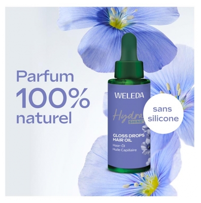Weleda Hydra Shine Huile Capillaire Brillance Gloss Sans Silicone 30 ml