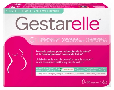 Laboratoires IPRAD Gestarelle G+ Préconception et Grossesse 30 Capsules
