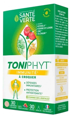 Santé Verte Toniphyt Immunité 30 Comprimés à Croquer