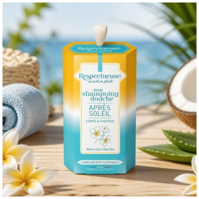 Respectueuse Shampoing-Douche Après Soleil 75 g
