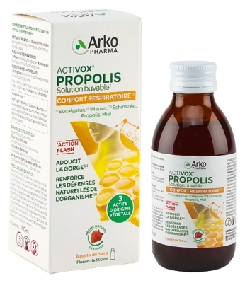 Arkopharma Activox Propolis Confort Respiratoire Solution Buvable 140 ml