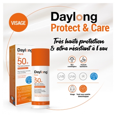 Daylong Face Protect & Care Fluide Régulateur Multi Protection SPF 50 + 50 ML