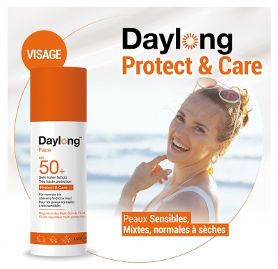 Daylong Face Protect & Care Fluide Régulateur Multi Protection SPF 50 + 50 ML