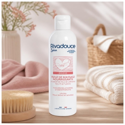 Rivadouce Soins Bien-Être Huile de Massage Nourrissante 250 ml