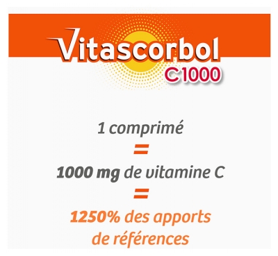 Vitascorbol C1000 20 Comprimés Effervescents