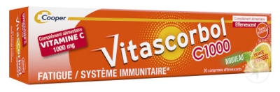 Vitascorbol C1000 20 Comprimés Effervescents