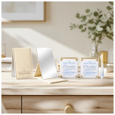 Coup d'Éclat Lift & Lumière Lot de 2 x 3 Ampoules + Miroir Offert