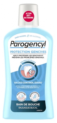 Parogencyl Bain de Bouche Protection Gencives Sans Alcool 500 ml