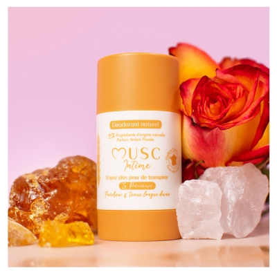Musc Intime Déodorant Naturel Ambre Florale 50 Grammes