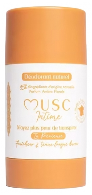 Musc Intime Déodorant Naturel Ambre Florale 50 Grammes