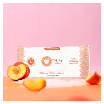 Musc Intime Lingettes Intimes Hot Peach 30 Unités