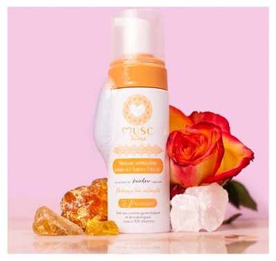 Musc Intime Mousse Nettoyante Intime Parfum Ambre Florale 150 ml