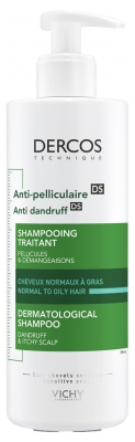 Vichy Dercos Shampoing Antipelliculaire Cheveux Normaux à Gras 390 ml