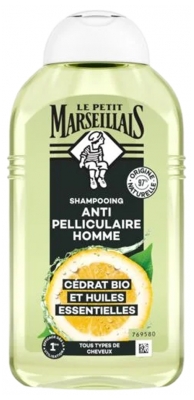 Le Petit Marseillais Shampoing Anti-Pelliculaire Homme Huiles Essentielles et Cédrat 250 ml