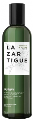 Lazartigue Purify Shampoing Purifiant Cuir Chevelu Gras Argile Blanche 250 ml