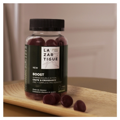 Lazartigue Boost 60 Gummies Complément Alimentaire Croissance Cheveux