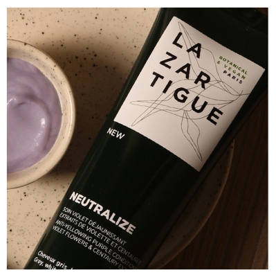 Lazartigue Neutralize Soin Violet Déjaunissant Cheveux Blancs et Blonds 250 ml