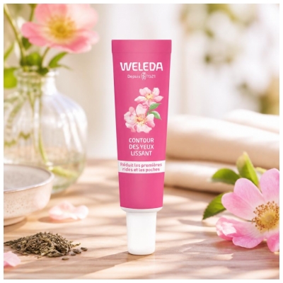 Weleda Contour des Yeux Lissant Rose de Musquée et Thé Blanc 12 ML